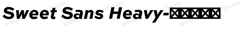 Sweet Sans Heavy字体转换